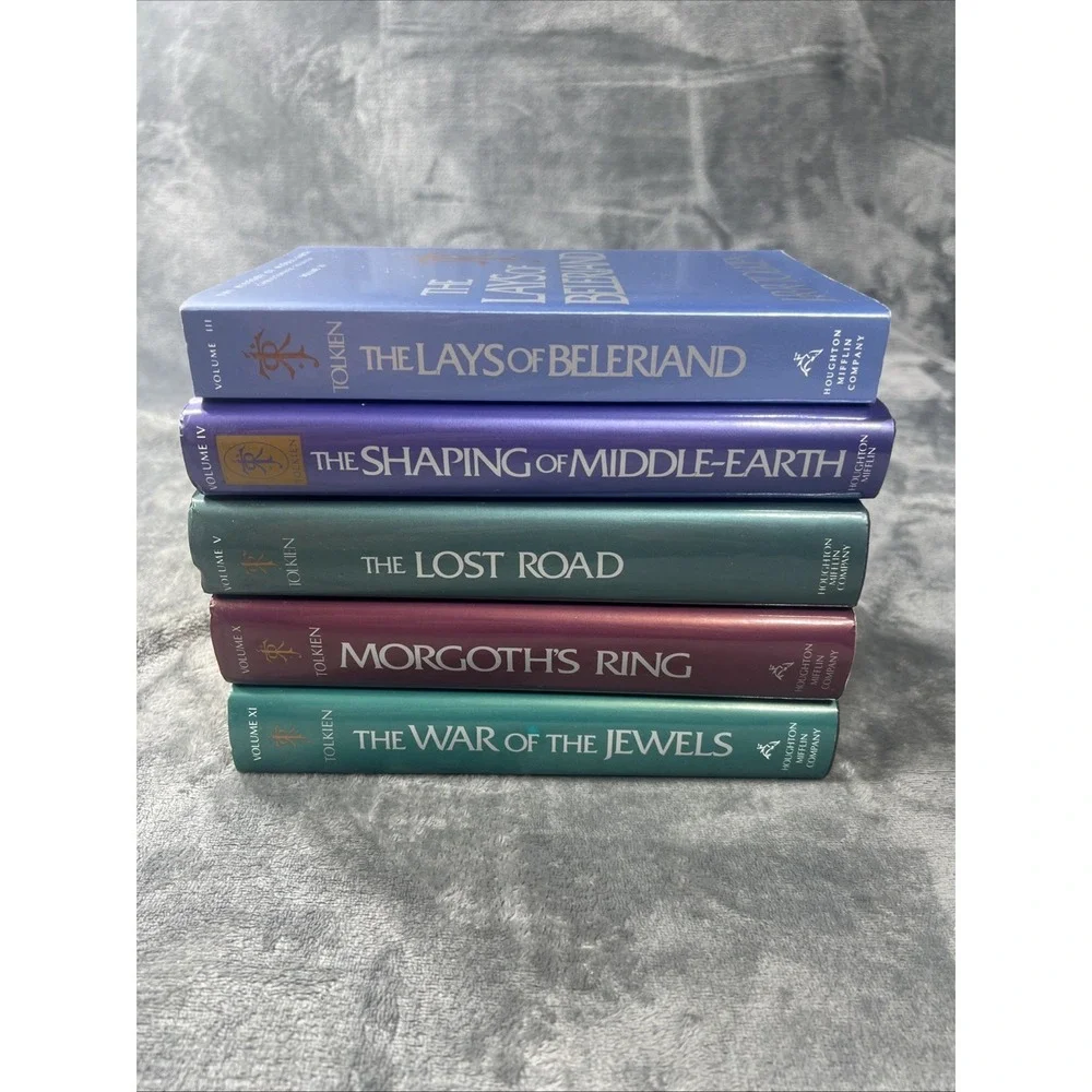 J. R. R. Tolkien The Lost Road Middle-Earth Lost Tales Book Lot of 5‎ HC/PB DJ